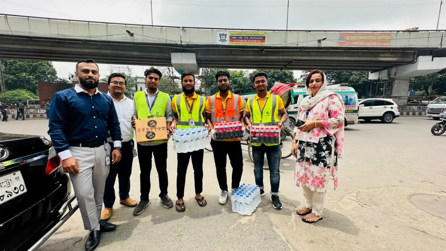 Drinking Water Distribution during Heat Wave