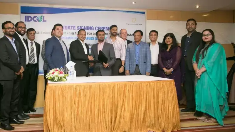 IDCOL to raise syndicated term loan facility for a 100 MW (AC) Solar Park of Energon Renewables (BD) Limited